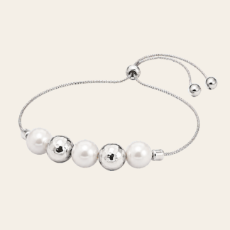 Pulsera Perlas y Esferas