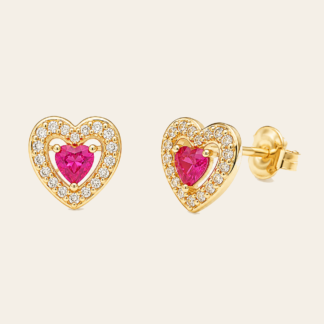 Topo Corazón Fucsia