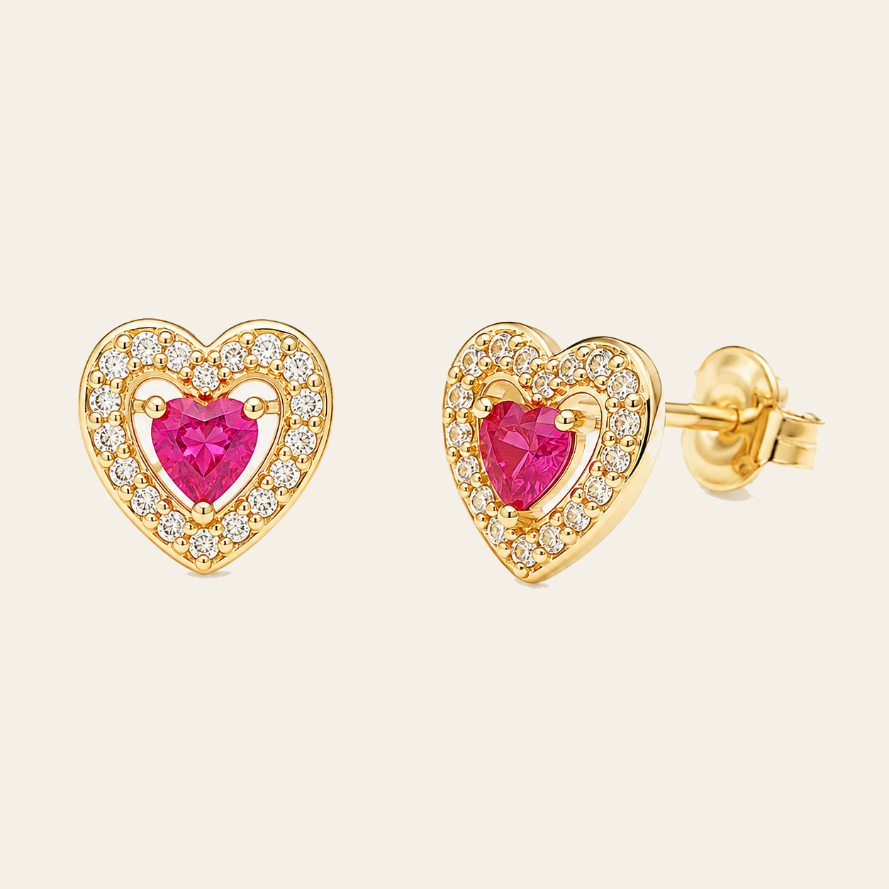 Topo Corazón Fucsia