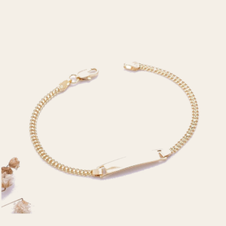 Pulsera Placa Curva