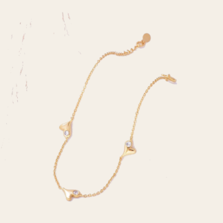 Pulsera Corazones Colgantes