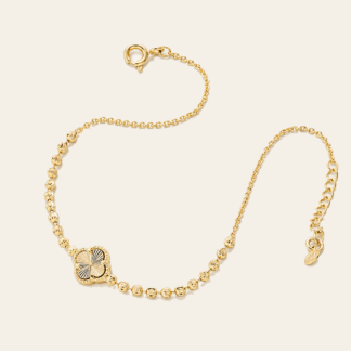 Pulsera Trébol Bruñido