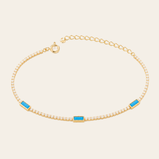 Pulsera Turquesa Rectangular