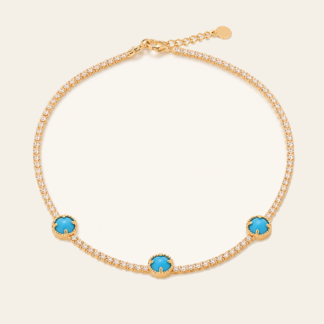 Pulsera Cabujón Turquesa