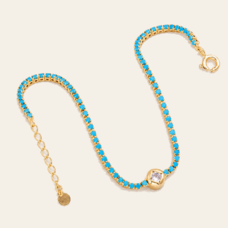 Pulsera Tenis Turquesa