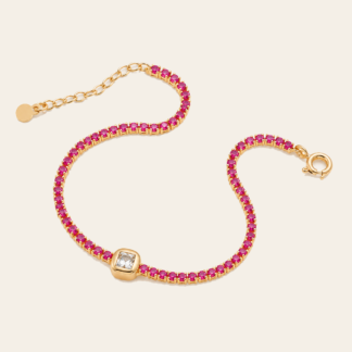 Pulsera Tenis Fucsia