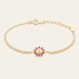 Pulsera Ojo Fucsia