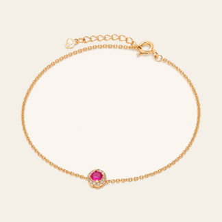 Pulsera Círculo Fucsia