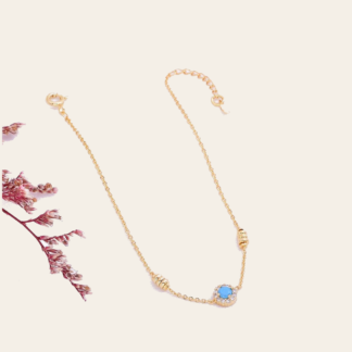 Pulsera Halo Fucsia con Gota