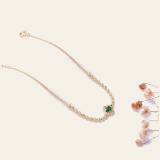 Pulsera Trébol Bola Turquesa