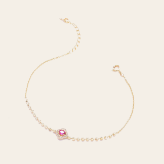 Pulsera Rombo Bola Fucsia