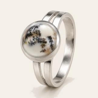 Anillo Piedra Natural Doble Base