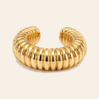Earcuff Canaletas Doradas