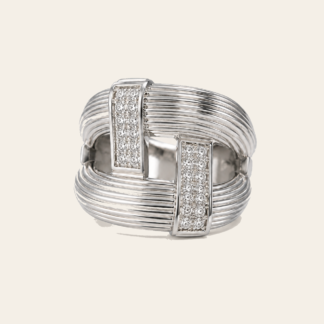 Anillo Franjas Acanaladas