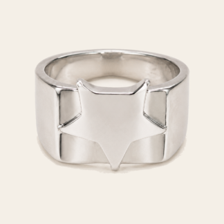 Anillo Estrella Tallada