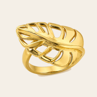 Anillo Hoja Tropical