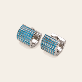 Huggie Turquesa Pavé