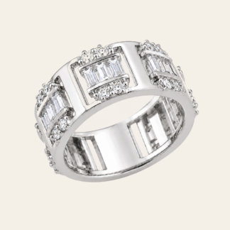 Anillo Bandas Talladas