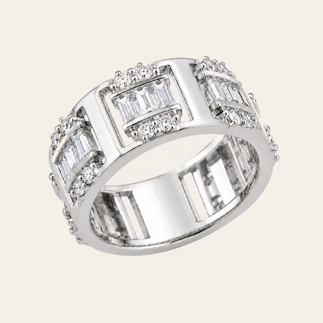 Anillo Bandas Talladas