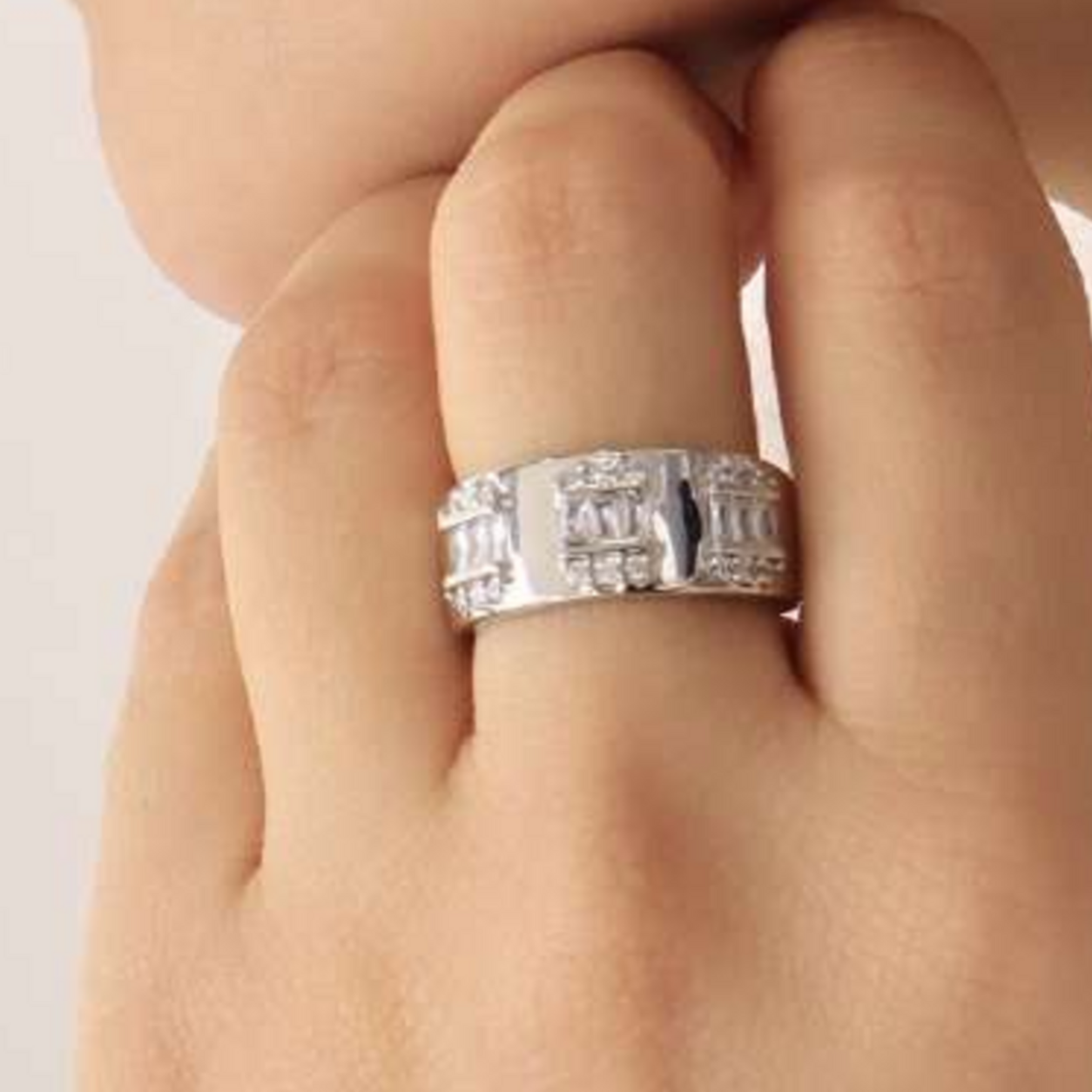 Anillo Bandas Talladas - Imagen 2