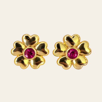 Topo Flor Fucsia Solitaria